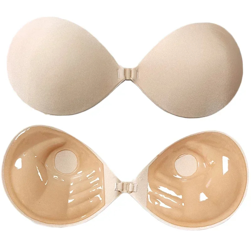 Silicone Bra Adhesive - 1/2PCS Soutien-gorge invisible adhésif pour femme,