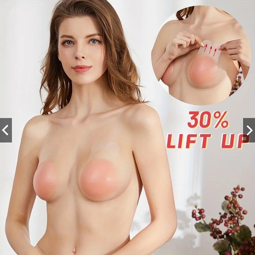 1 paire de cache-mamelon en Si - Silicone Bra Adhesive avis et prix