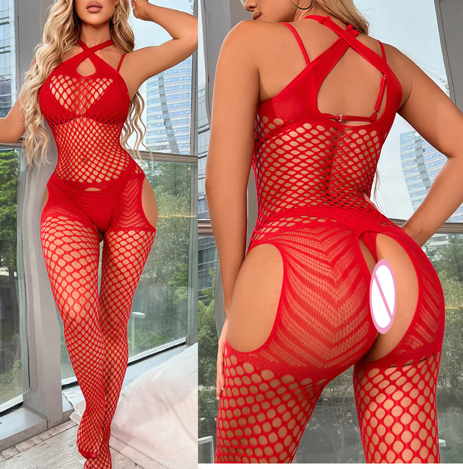 Lingerie de Noël sexy en croch - Bodystocking Fishnet avis et prix
