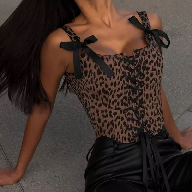 Corset de cour imprimé léopard - Corset Waist Cinch avis et prix